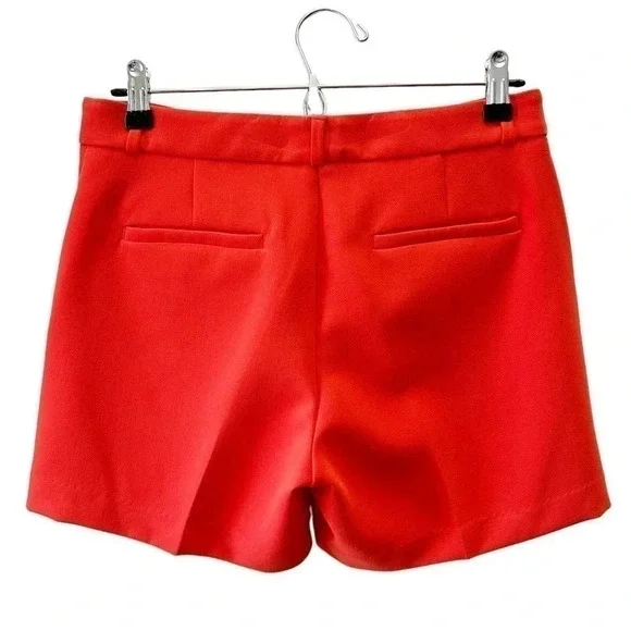 Banana  Republic Tailored City Shorts Stretch Crepe Orange Size 0 NWOT - Picture 15 of 16
